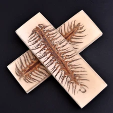 Custom Made Stabilized Pine Cones Resin Pair Scales For Knife Making Handle 2978