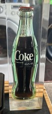 Coca-Cola Classic Original Formula Mini Glass BottleEncased In Acrylic Lucite