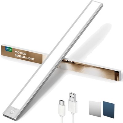 LED Schrankbeleuchtung mit Bewegungssensor - 50 cm 3000 mAh Unterbauküchenlic...