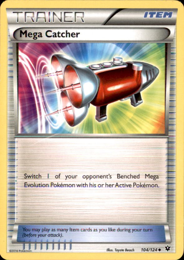 Pokemon Mega Catcher 104/124 Fates Collide Non-Holo 2 Card Lot