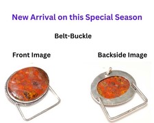 Moroccan Seam Agate 925 Silver Plated Belt Buckle 1.8" New Year Gifts Trendy r57