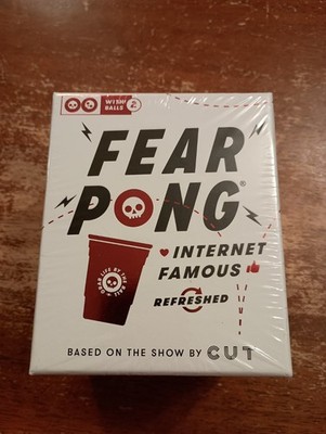 CUT Fear Pong Internet Famous Refreshed Drinking Drink Party Game 2-8 Players