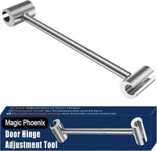 Hinges Gap Adjusting Wrench, Door Hinge Repair Tool, 0.315-0.75in, Silver