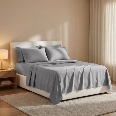 6PC Bed Sheet Set Extra Soft 16'' Deep Pocket 1800 Series Luxury Hotel Quality