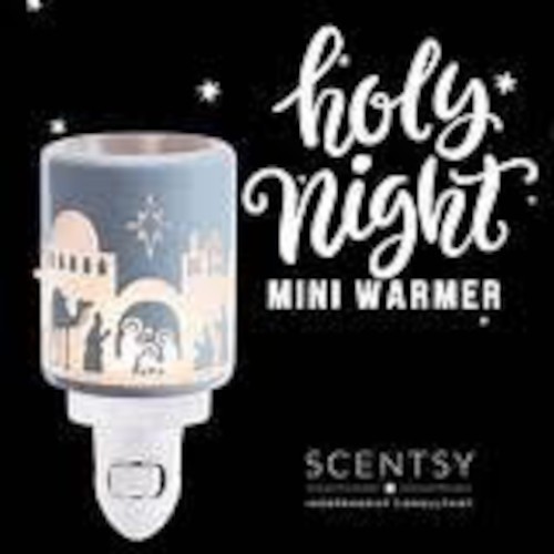 SCENTSY Holy Night Mini Warmer NEW IN BOX Plug In Christmas Decor Nativity Blue