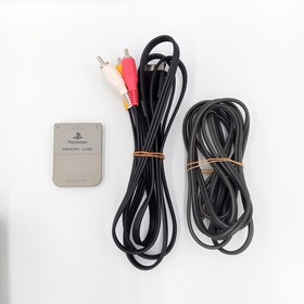 Sony PlayStation 1 Video Game Console Controller &M.Card SCPH7500 Japanese