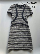 CHANEL Tweed Dress 38 Tag