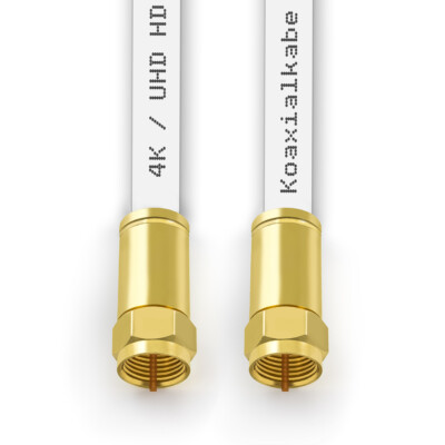 TV Antennenkabel Koaxkabel RG6 Winkel Stecker F-Stecker