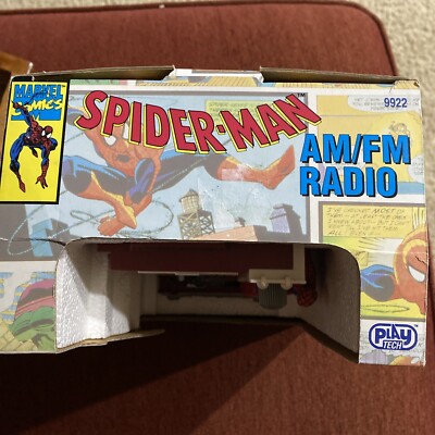 ヴィンテージ MARVEL スパイダーマン&ヴェノム AM/FM ラジオ 1993 Spider-Man Play-Tech AM/FM Radio NIB (Vs. Venom, Marvel