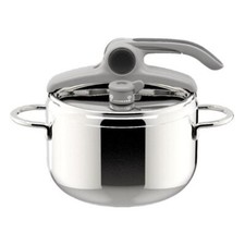 Lagostina Pentola pressione Inox (7Lt) DELIZIOSA LAGOEASY UP Cromo lucido