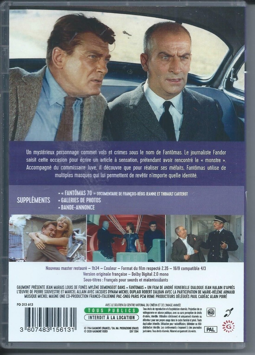 Louis de Funes - Fantomas - New DVD | eBay