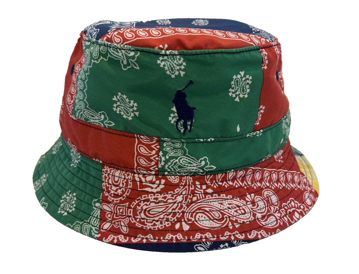 NEW! POLO Ralph Lauren [S/M] Men's Cotton Bucket Sport Hat, Patch