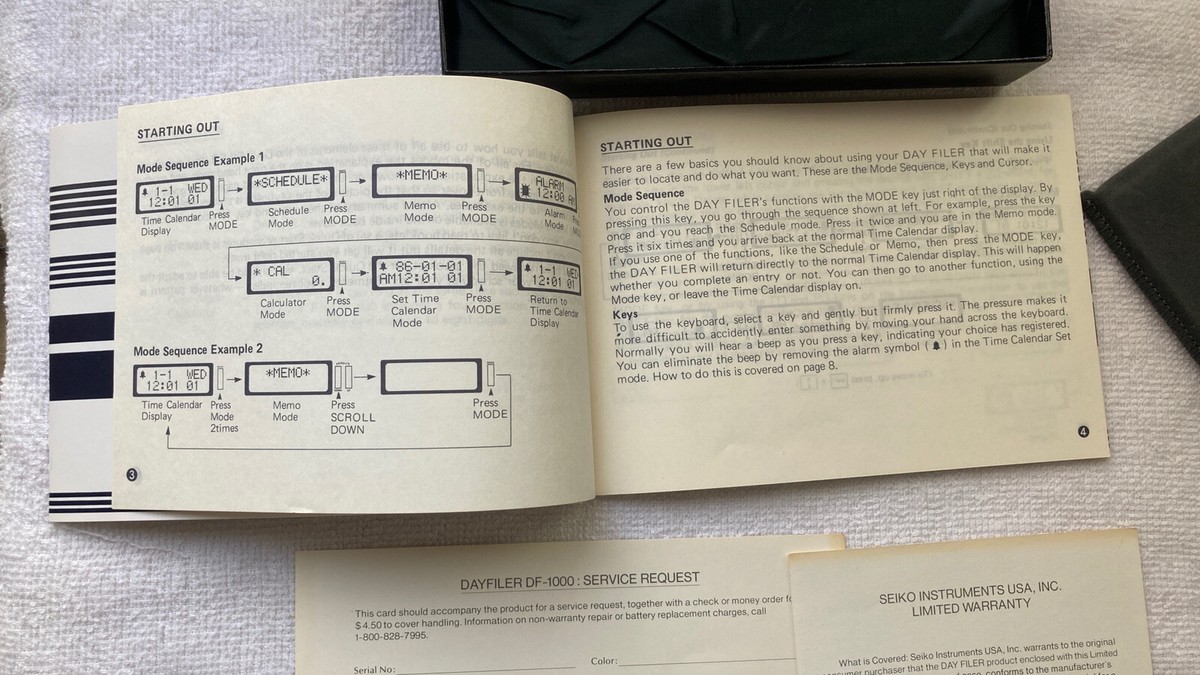 seiko day filer DF-1000 Aplication Digital Computer. *RARE* | eBay