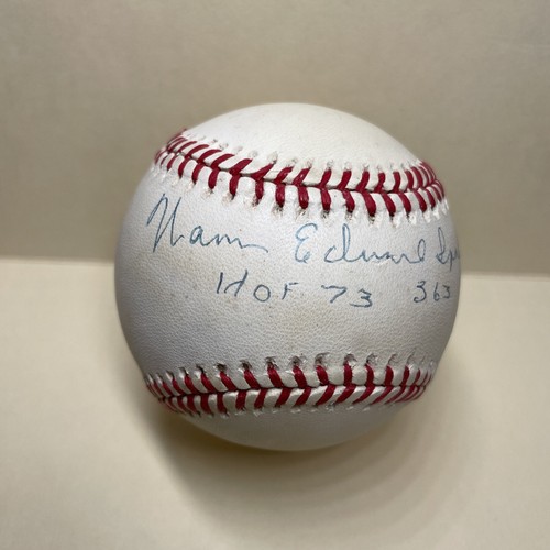 Warren Edward Spahn signed/Insc ONL "Stat Ball" - Braves - PSA/DNA Auth - Picture 2 of 9