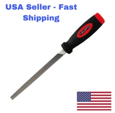 NIKATTO Mill Bastard File, Single Cut, Ergonomic Handle. USA STOCK (Choose Size)