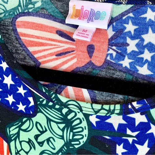 LuLaRoe Lady Freiheitsstatue Americana Irma Tunika High Low Top Paket Posten Neu - Bild 11 von 14