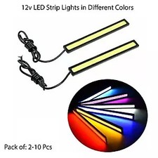 LED Car Interior Strip Lights Bar Lamp Car Van Caravan Boat 12V In 4 Color UK