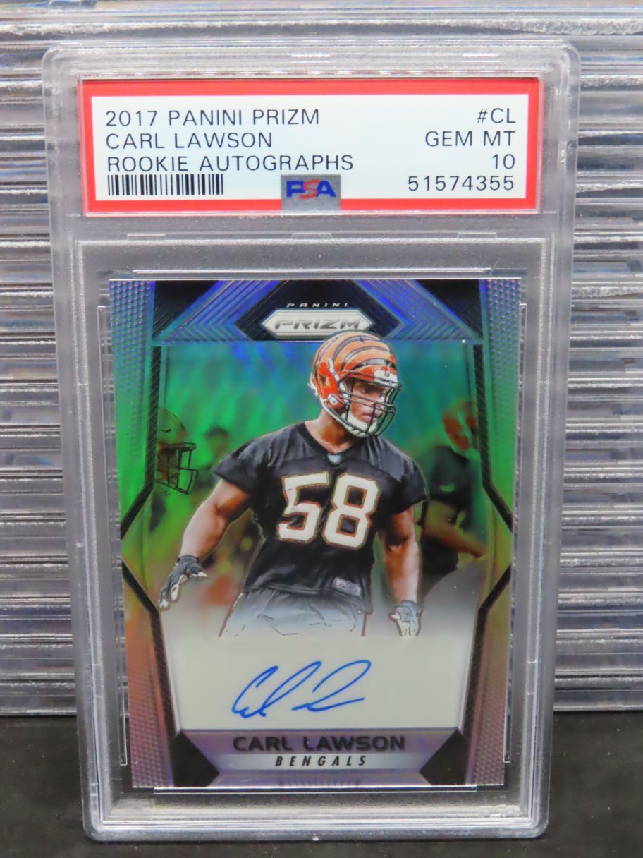 Carl Lawson Panini Prizm Rookie Autographs #CL Base