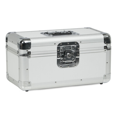 Vinyl Case - 7'' Record Case (200 Singles) Silver/silver