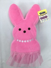 New Peeps 12  Pink Easter Bunny Plush with Skirt Tutu Dress up