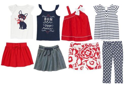 Gymboree Parisian Afternoon New NWT girls 4 5 6 7 8 top skirt shorts outfit - Picture 1 of 9