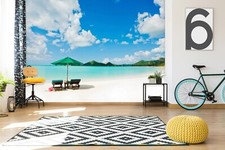 3D Beach Sky Cloud ZHUB1920 Wallpaper Wall Mural Removable Self-adhesive Amy