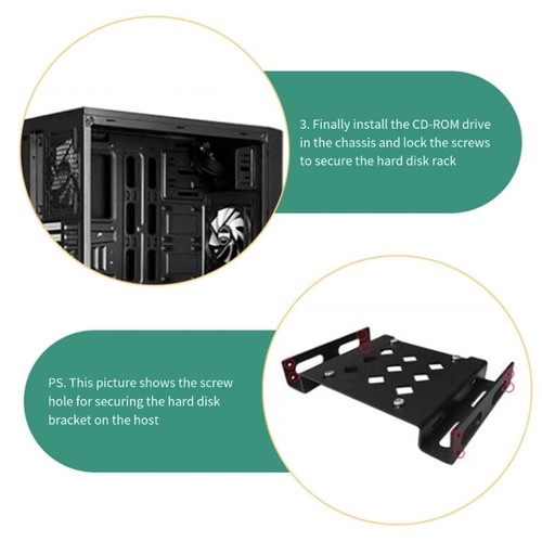 Versatile Internal Hard Drive Holder for 2.5Inch SSD and 3.5Inch Bracket - Photo 7/10