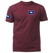 State of Wyoming Flag Crest WY Graphic T-shirt