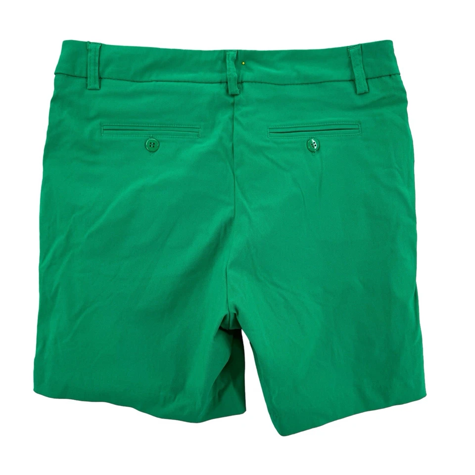 Pantalones Cortos Nanette Lepore Para Mujer Talla Pequeña Tiro Medio Verde Chino Elegante Informal Foto 2 de 4