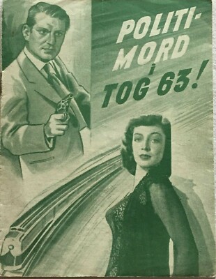 The Narrow Margin Charles McGraw Marie Windsor 1952 Vintage Old Danish Movie ...