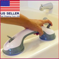 Bath Safety Handle Suction Cup Handrail Grab Bathroom Grip Tub Shower Bar Rail