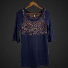 Free People Sweater Tunic Length Top Small Na...