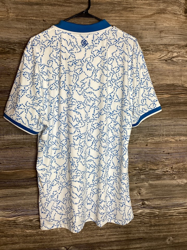 G/Fore Mens XL Star Dust Tech Racer Polo G4MF23K061D White NWT | eBay