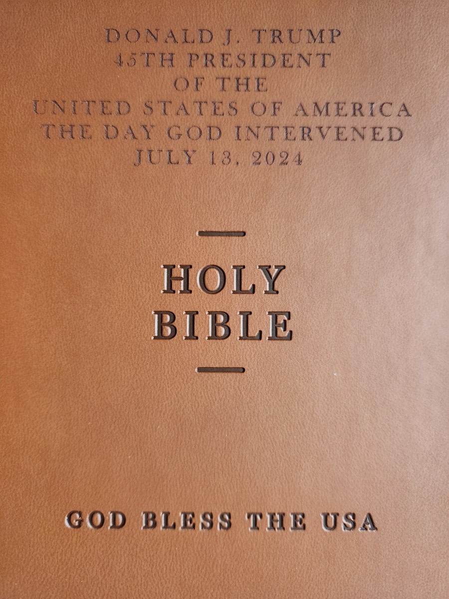 DONALD TRUMP God Bless The USA Bible 