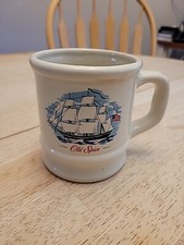 Vintage Old Spice Shaving Mug "The Grand Turk" Ship Stars Stripes