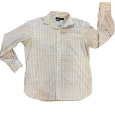 Polo Ralph Lauren Men's Plaid Button Down Shirt Easy Care 16.5 34/35