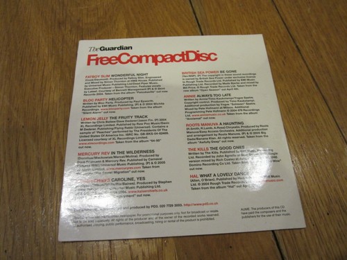 Helicopter - 2004 UK promotional 10-track 'FCD' CD sampler - Imagen 2 de 3