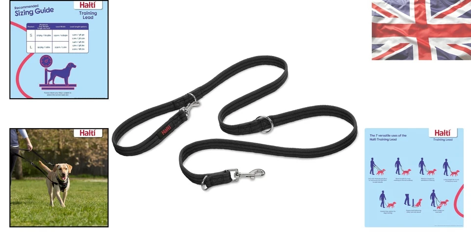 Versatile Double-Ended HALTI Training Lead - 2m Leash to Stop Pulling in Style - Image 2 of 4