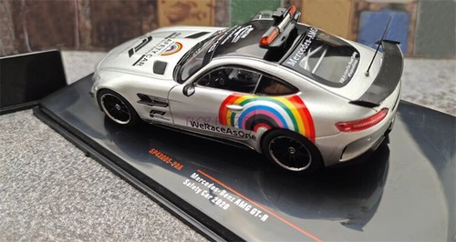 1:43 para IXO para Mercedes para Benz para AMG para GT-R para coche de seguridad 2020 plateado - Imagen 2 de 8
