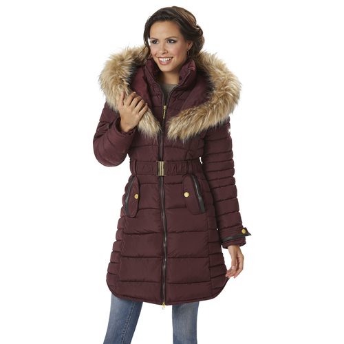 Rocawear Womens Plus Long Hood Cinch 