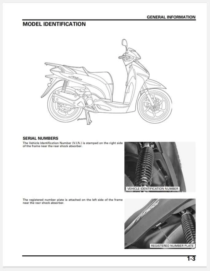 2007-2015 Honda SH300 SH300i SH300A Scooter Workshop Service Manual | PDF File - Image 3 of 4
