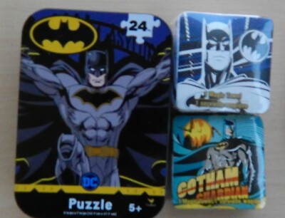 Easter Basket Idea BATMAN GOTHAM Puzzle & 2 Magic Towels Washcloths NEW