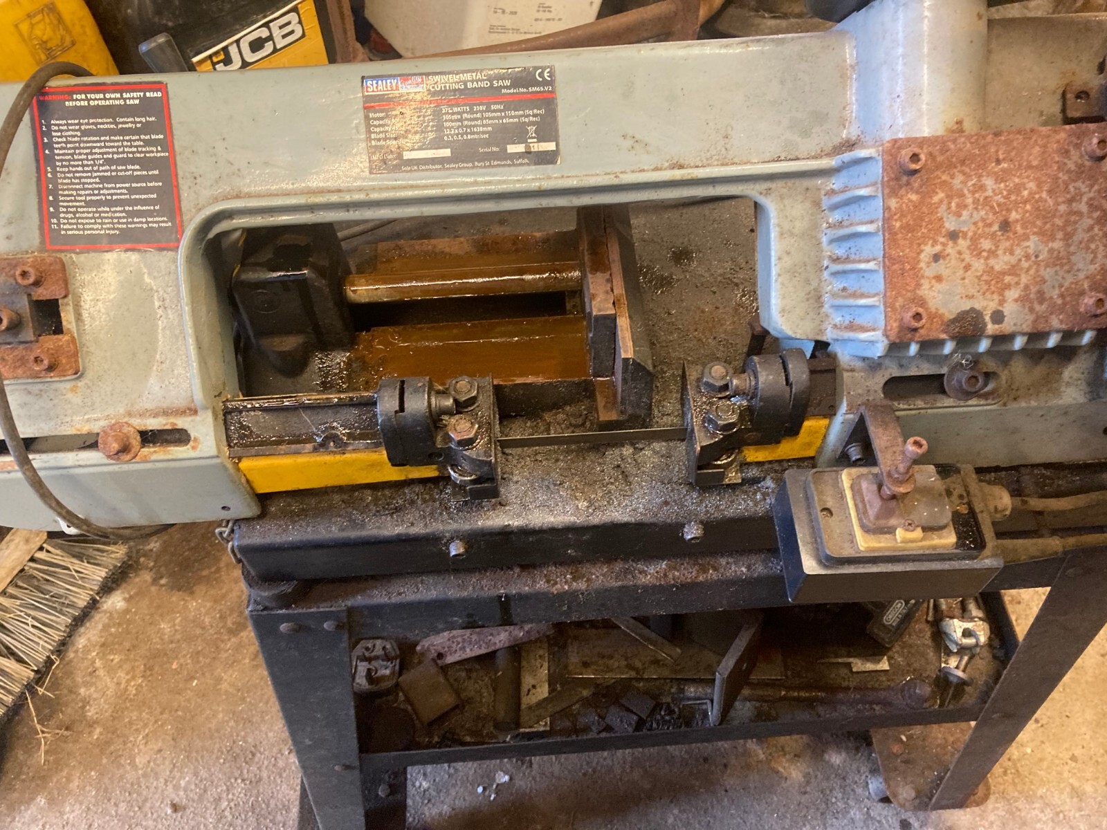 sealey sm65 metal cutting band saw eBay