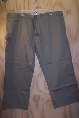 New in Pkg Haband Men's Cotton Dark Blend Beige Pants Size 46XS