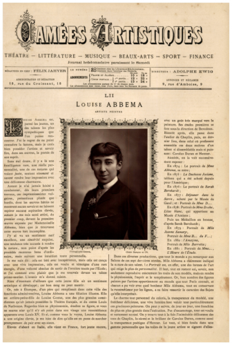 Goupil, Camées Artistiques, Louise Abbema (artiste peintre) Vintage print, tirag - Afbeelding 1 van 2