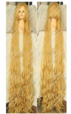 Blonde Tangled Rapunzel 200CM Long Wavy Curly Party Wig - Main Image