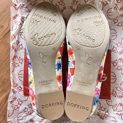 Dorking By Fluchos Geminis D8469 Women's Heel Pumps Floral EU 40 US 9 Spain - Afbeelding 7 van 10