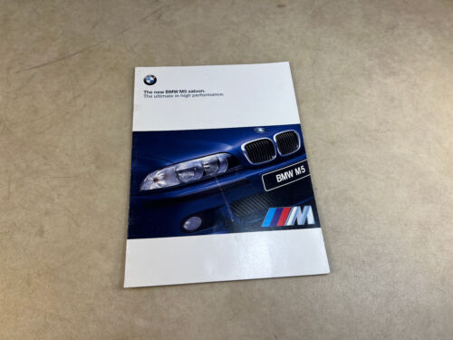 BMW M5 E39 saloon Retro Original Brochure 1998 Year Ultimate in High Performance