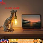 Rustic Dog Decoy Table Lamp Light Dog Desk Lamp Bedroom Offices Lighting Decor