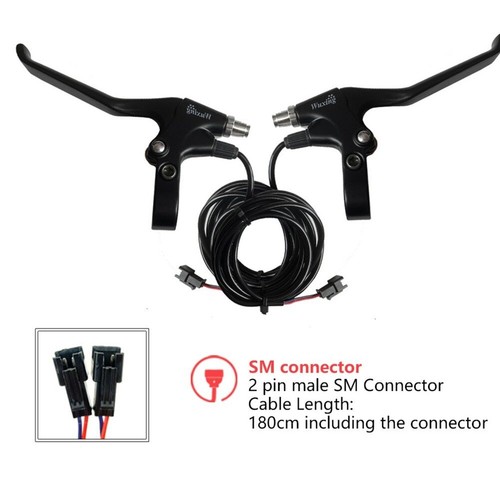 1 Pair Electric Bicycle Brake Lever Grips E-bike Cut Off Power Brake Handle Part - Picture 1 of 6